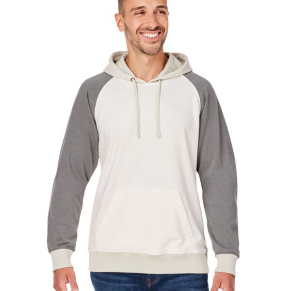 Unisex Vintage Tricolor Hooded Sweatshirt Thumbnail