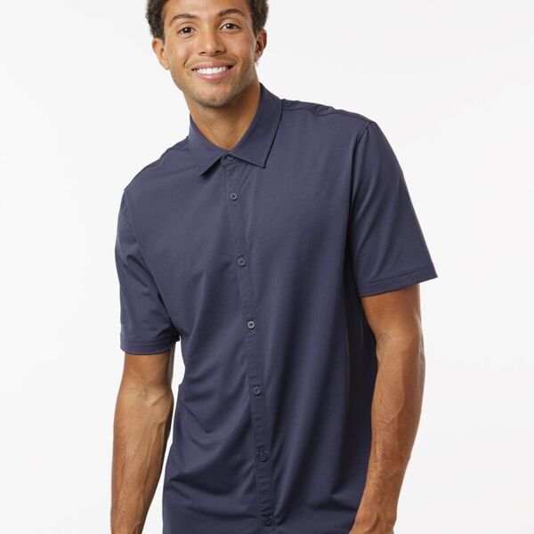 Men's Full Button Down Short Sleeve Shirt Thumbnail