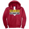Youth Core Fleece Full Zip Hooded Sweatshirt Thumbnail